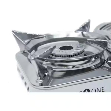 MINI CAMP STOVE WITH BUTANE FUEL – 4-PIECE BUNDLE