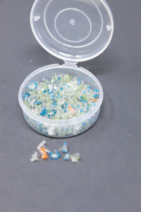 200 Count | Top Quality Daisy Glass Pipe Screens Filter 6Mm-9Mm Assorted Colors