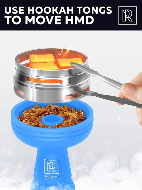 PREMIUM BLUE SILICONE PHUNNEL HOOKAH BOWL SET WITH DURABLE HEAT-RESISTANT DESIGN