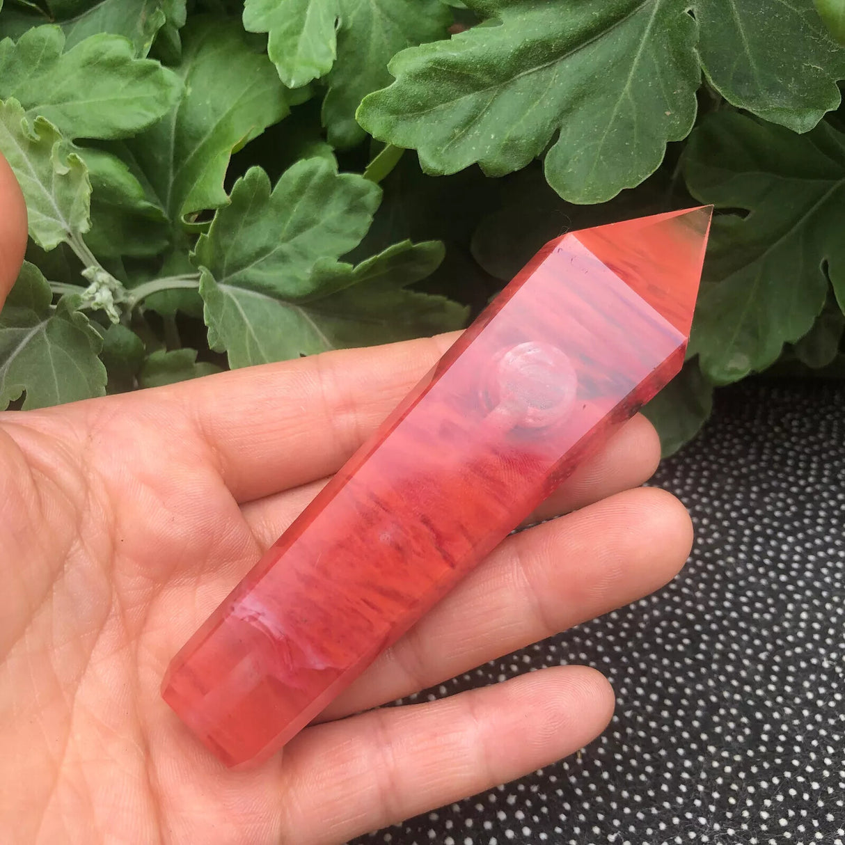 Natural Quartz Smoking Pipe Crystal Point Wand Stone Rock Obelisk Healing 1Pc