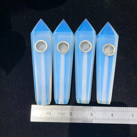 Natural Quartz Smoking Pipe Crystal Point Wand Stone Rock Obelisk Healing 1Pc