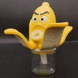 6.7" Angry Banana Hookah Silicone Water Pipe Smoking Hand Pipes Bubbler Yellow