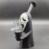 6.3" Faceless Man Hookah Smoking Bubbler Silicone Bong Water Pipe W/ Glass Bowl