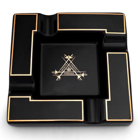 Ceramic Cigar Ashtray Square Cigarette Ashtrays 4 Holder 1 Ash Slot Table Cigar Ash Tray Large Ashtray for Home with Box