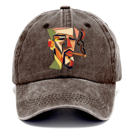 CIGAR COOL ABSTRACT SMOKER DENIM CLASSIC CAP