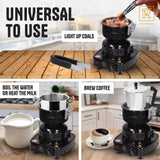 M. ROSENFELD PRO HOOKAH ELECTRIC COAL BURNER FIRE TOWER MULTIPURPOSE STOVE