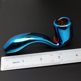 4.2” Metallic Glass Sherlock Holmes Smoke Bowl Smoking Pipes Bowls Blue Pipe
