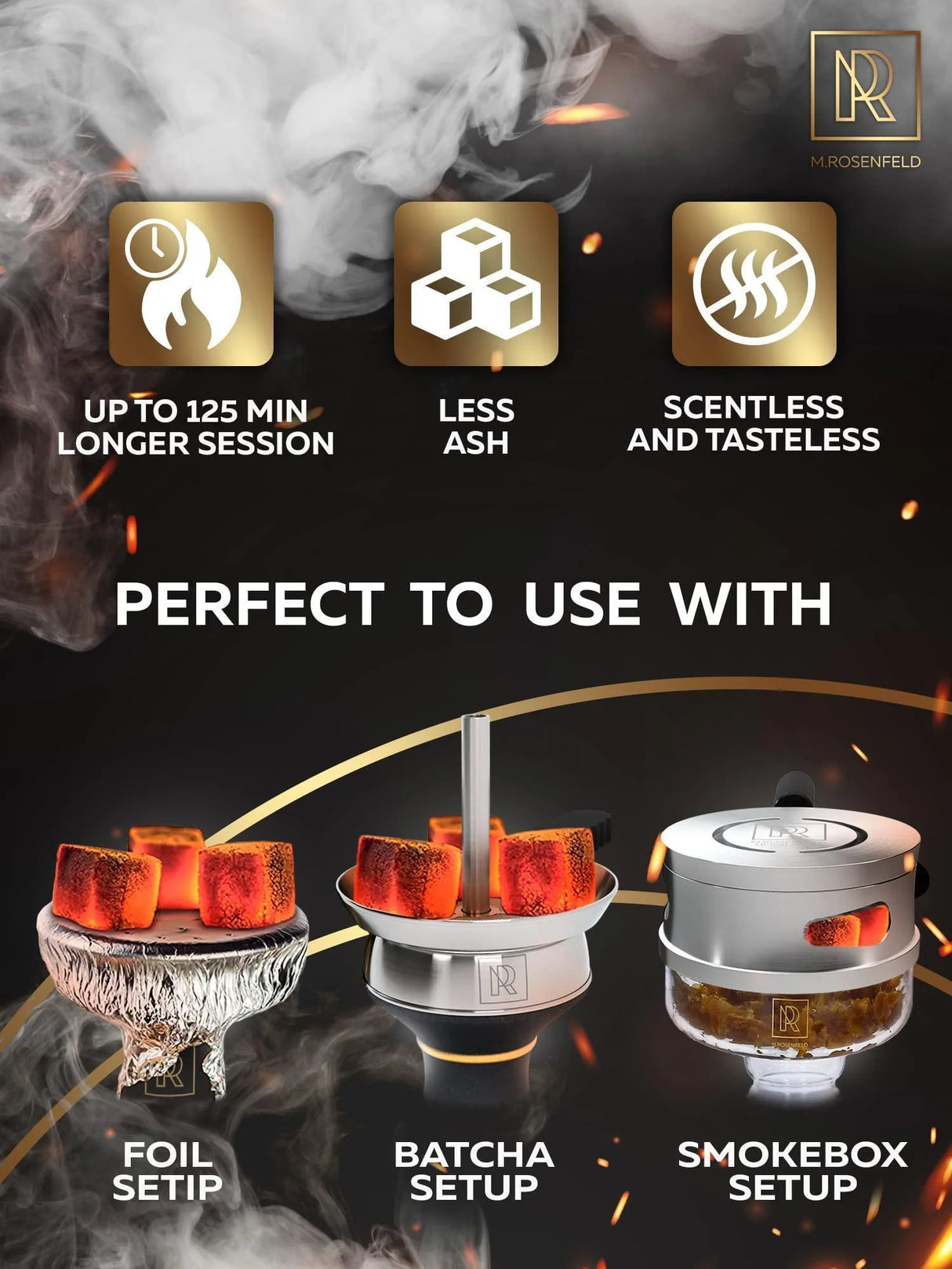 26MM COCONUT HOOKAH CHARCOAL XL PACK 80 COUNT 2.6 LBS PREMIUM NATURAL CHARCOAL CUBES – NOT QUICK LIGHT