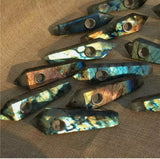 Natural Quartz Smoking Pipe Crystal Point Wand Stone Rock Obelisk Healing 1Pc