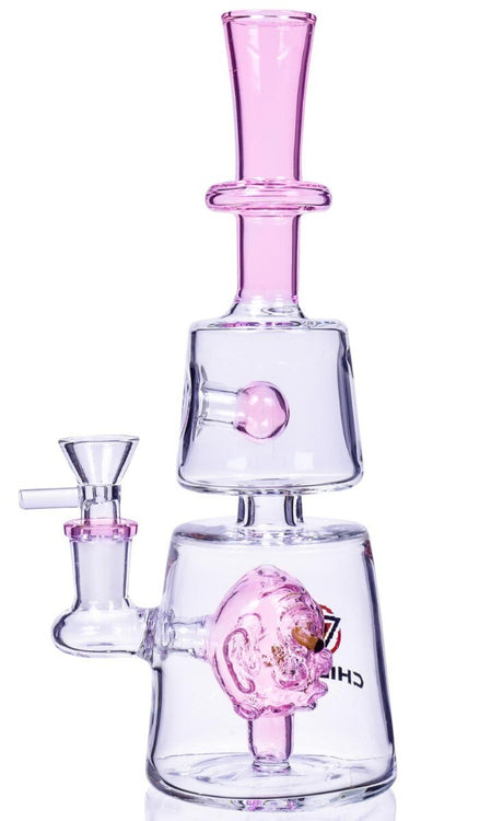 THICK Chill Glass 9" Matrix Perc Bong MONSTER BONG Bubbler GIRLY Pipe PINK Bong