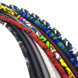 COLORFUL SILICONE HOOKAH HOSE CARBON FIBER SKULL DESIGN 12MM ID 17MM OD 1500MM