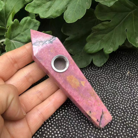 Natural Quartz Smoking Pipe Crystal Point Wand Stone Rock Obelisk Healing 1Pc