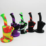 Silicone Rig Smoking Water Pipe Tobacco with 14Mm Glass Bowl