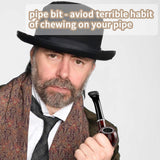 Joyoldelf Tobacco Pipe, Classic Smoking Pipe with Foldable Tobacco Pipe Stand