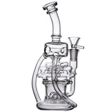 Recycler Glass Water Pipe Hookah Bong Bubbler Smoking Rig with 14Mm Bowl