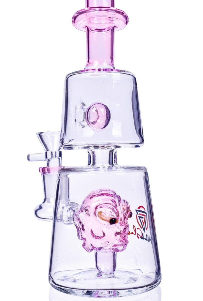 THICK Chill Glass 9" Matrix Perc Bong MONSTER BONG Bubbler GIRLY Pipe PINK Bong
