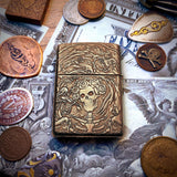 ZIPPO GRATEFUL DEAD ENGRAVED BRASS ARMOR LIGHTER – TRAIN DESIGN