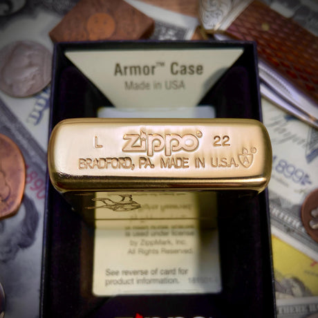 ZIPPO SCROOGE MCDUCK ENGRAVED BRASS ARMOR CIGARETTE LIGHTER – EBENEZER