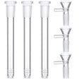 BONG DOWNSTEM (3.8 IN INSERT) WITH 14MM MALE ROUND BOWL 5 IN – 3 PACK