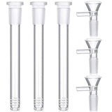 BONG DOWNSTEM (3.8 IN INSERT) WITH 14MM MALE ROUND BOWL 5 IN – 3 PACK