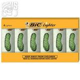 BIC SPECIAL EDITION PICKLE SERIES POCKET LIGHTERS, SET OF 6 LIGHTERS